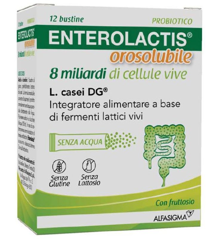 ENTEROLACTIS 8 MILIARDI 12 BUSTINE OROSOLUBILI ENTEROLACTIS 8 MILIARDI 12 BUSTINE OROSOLUBILI