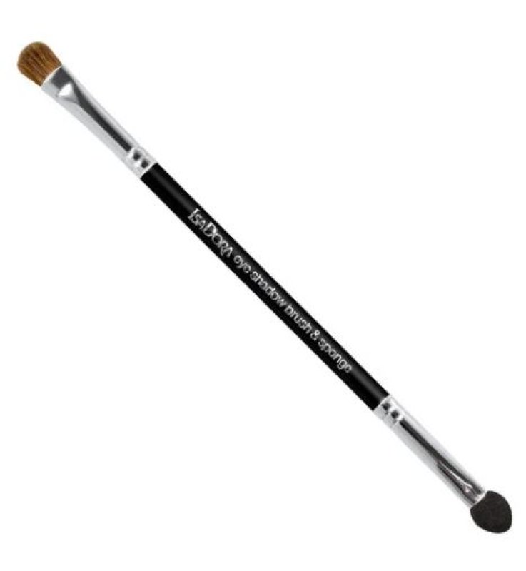 ISADORA DOUBLE ENDED EYE SHADOW APPLICATORE BRUSH & SPONGE