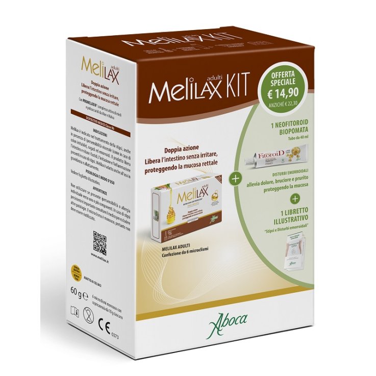 MELILAX ADULTI KIT COMPOSTO DA MELILAX ADULTI + NEOOFITOROIDPOMATA MELILAX ADULTI KIT COMPOSTO DA MELILAX ADULTI + NEOOFITOROIDPOMATA