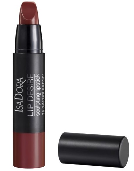 ISADORA LIP DESIRE SCULPTING LIPSTICK 76 GINGER BROWN