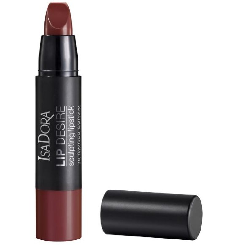 ISADORA LIP DESIRE SCULPTING LIPSTICK 76 GINGER BROWN