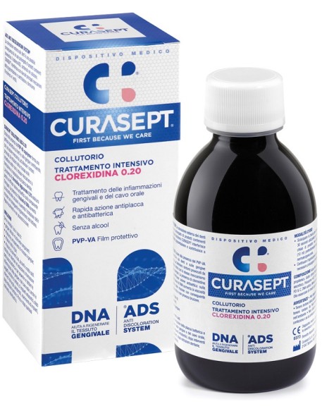 CURASEPT COLLUTORIO 0,20 ADS + DNA 200 ML