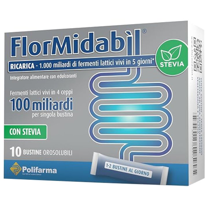 FLORMIDABIL RICARICA 10 BUSTINE CON STEVIA FLORMIDABIL RICARICA 10 BUSTINE CON STEVIA