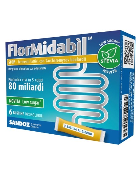 FLORMIDABIL STOP 6 BUSTINE CON STEVIA