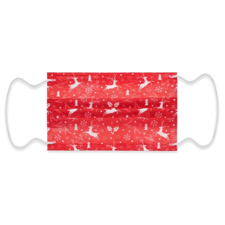 MYMASK PRO TIPO I JUNIOR MASCHERINA CHIRURGICA NATALE FANTASY 10 PEZZI MYMASK PRO TIPO I JUNIOR MASCHERINA CHIRURGICA NATALE FANTASY 10 PEZZI