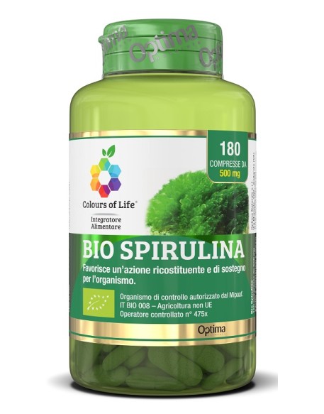 Bio Spirulina 180 Cpr Colours