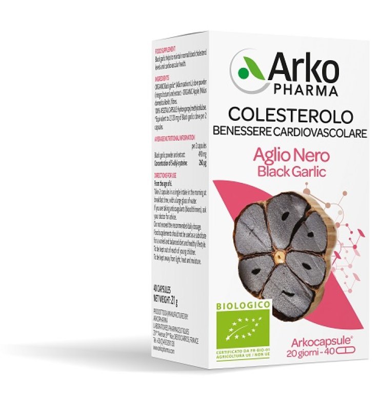 ARKOCAPSULE AGLIO NERO BIO 40CPS