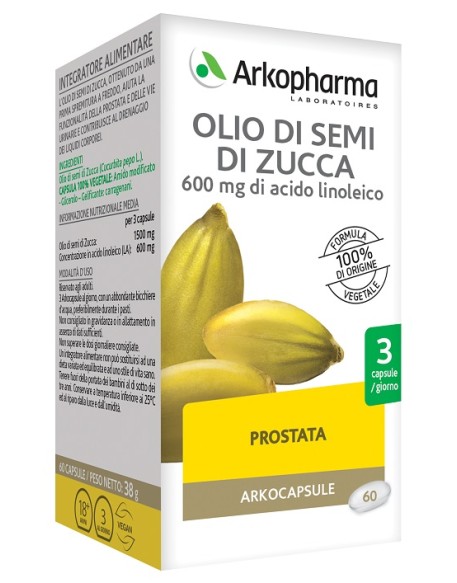 ARKOCAPSULE OLIO SEMI ZUCCA BIO