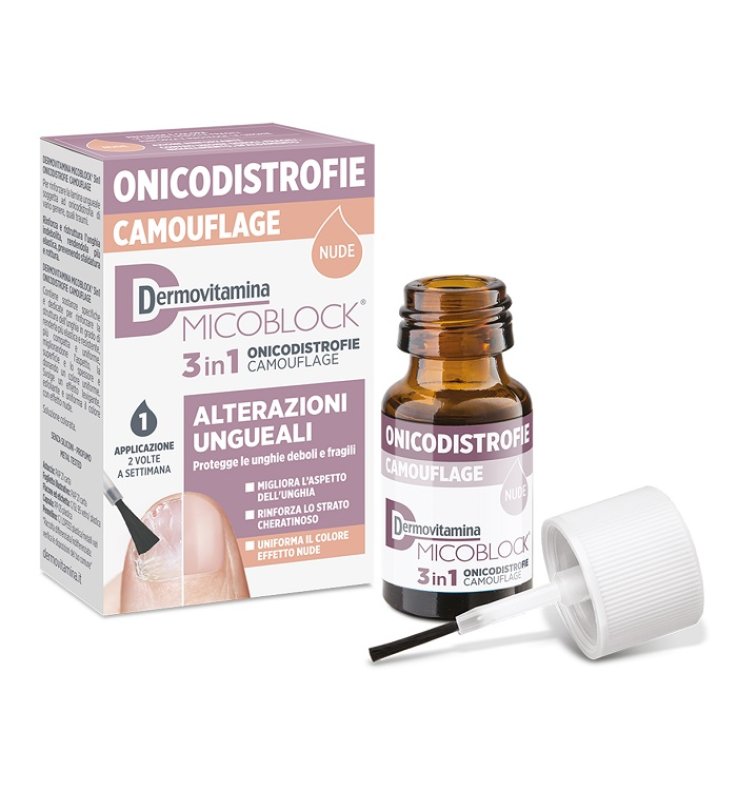 DERMOVITAMINA MICOBLOCK 3 IN 1 ONICODISTROFIE CAMOUFLAGE 8 ML NUDE