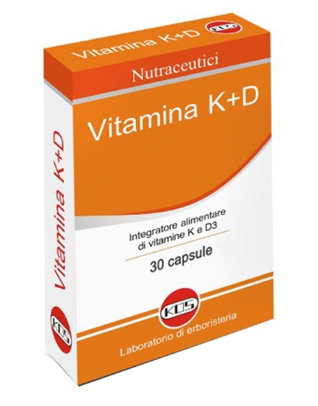 VITAMINA K+D VEGETALE 30CPS KOS