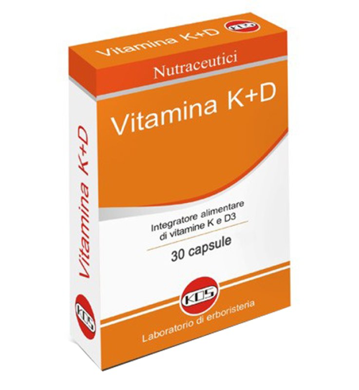 VITAMINA K+D VEGETALE 30CPS KOS
