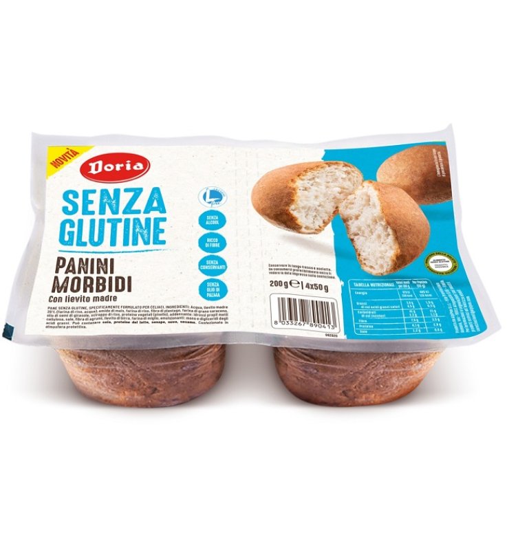 DORIA PANINI MORBIDI 4X50G DORIA PANINI MORBIDI 4X50G