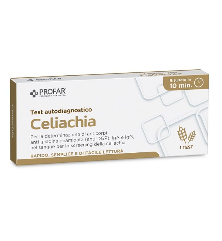 PROFAR TEST CELIACHIA TEST RAPIDO IMMUNOCROMATROGRAFICO A FLUSSO LATERALE 1 PEZZO