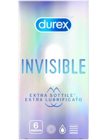 DUREX INVISIBLE EXTRA LUBR 6PZ