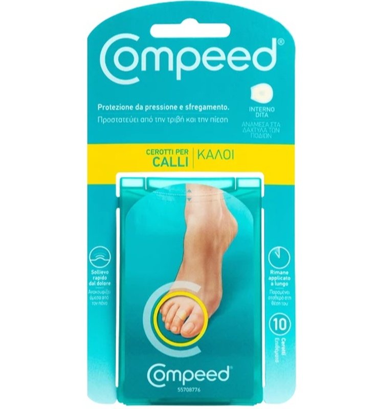 COMPEED CEROTTI PER CALLI INTERNO DITA 10 PEZZI COMPEED CEROTTI PER CALLI INTERNO DITA 10 PEZZI