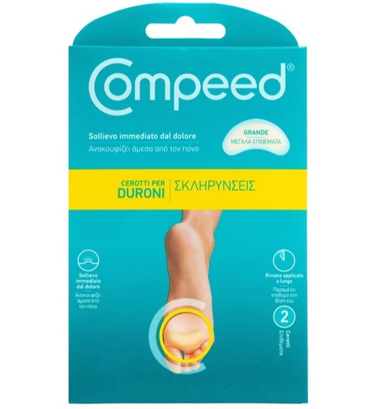 COMPEED CEROTTI PER DURONI LARGO 2 PEZZI COMPEED CEROTTI PER DURONI LARGO 2 PEZZI