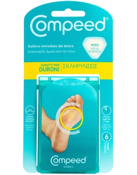 COMPEED CEROTTI PER DURONI MEDIO 6 PEZZI