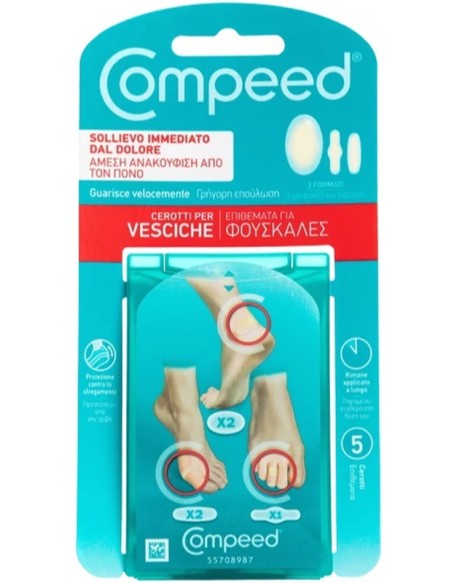 COMPEED CEROTTI PER VESCICHE MISTO 5 PEZZI