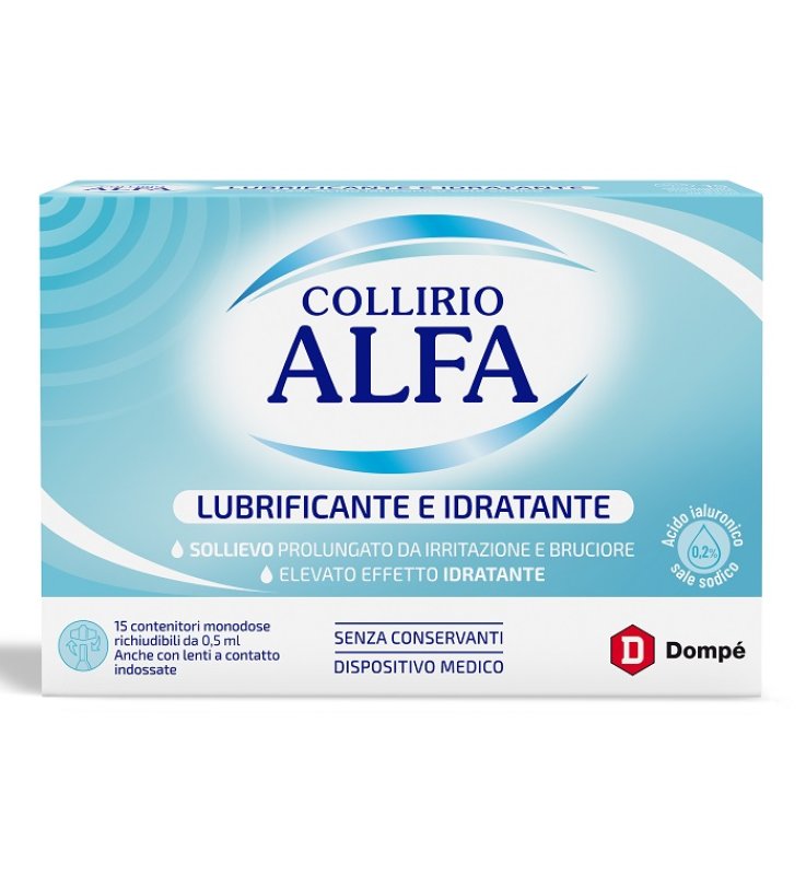 COLLIRIO ALFA LUBRIFICANTE/IDRATANTE 15 FIALE MONODOSE COLLIRIO ALFA LUBRIFICANTE/IDRATANTE 15 FIALE MONODOSE