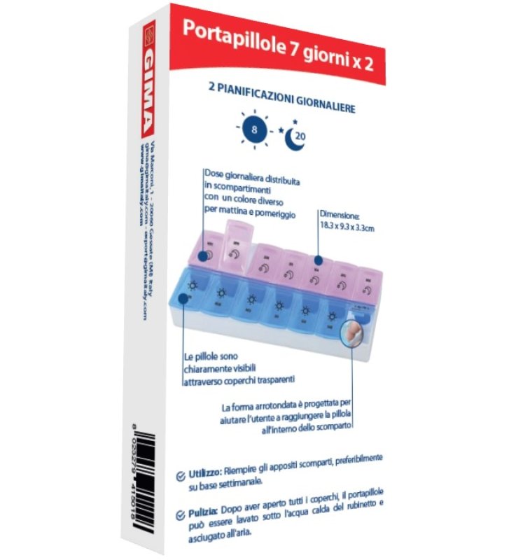 PORTAPILLOLE SETTIMANALE 7GGX2 PORTAPILLOLE SETTIMANALE 7GGX2