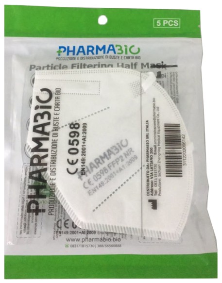 MASCHERINA FFP2 NR PHARMABIO BIANCA