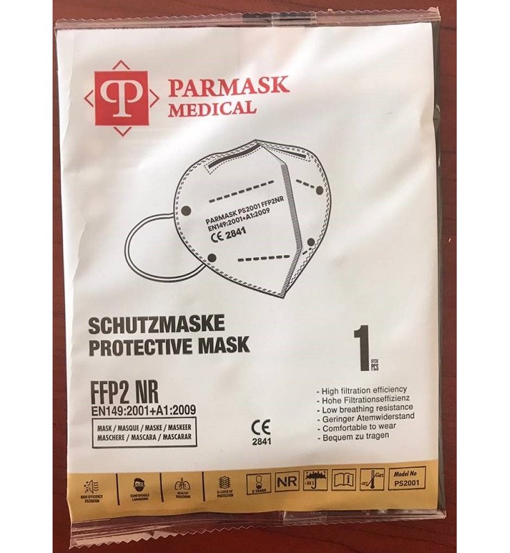 MASCHERINA FFP2 PS2001 NERO 1 PEZZO