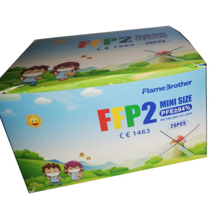 FLAME BROTHER MASCHERINA FFP2 MINI SIZE MODEL FB01 20 PEZZI FLAME BROTHER MASCHERINA FFP2 MINI SIZE MODEL FB01 20 PEZZI