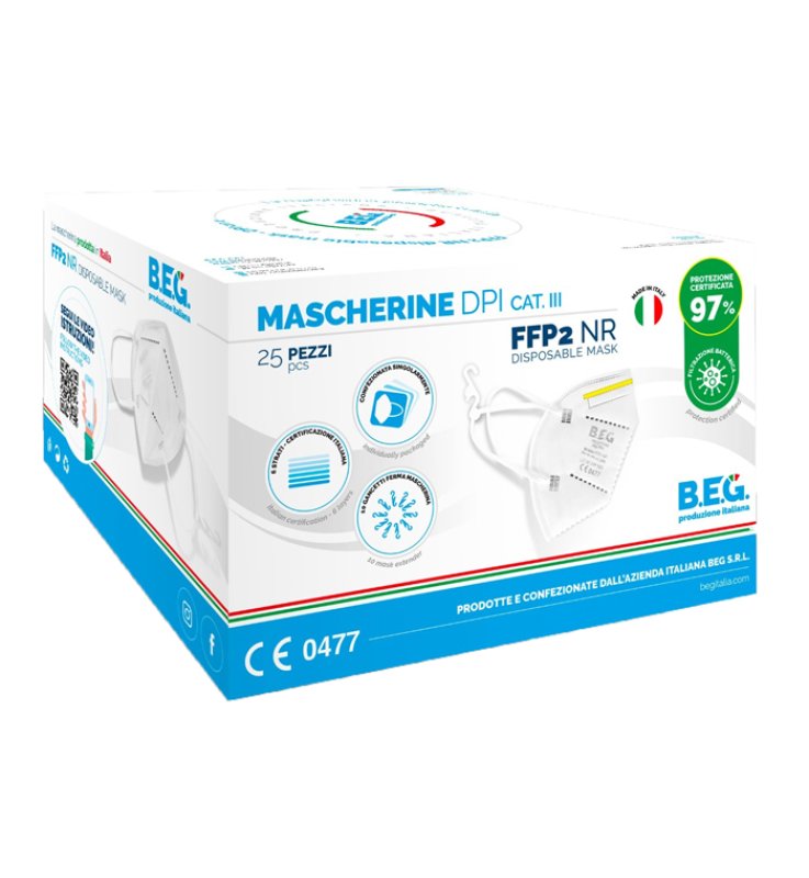 MASCHERINA FFP2 BEIGE 25 PEZZI