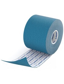 BENDA ADESIVA LEUKOTAPE K PER TAPING FISIOTERAPICO LARGHEZZA5 CM LUNGHEZZA 5 M COLORE BLU IN ROTOLO