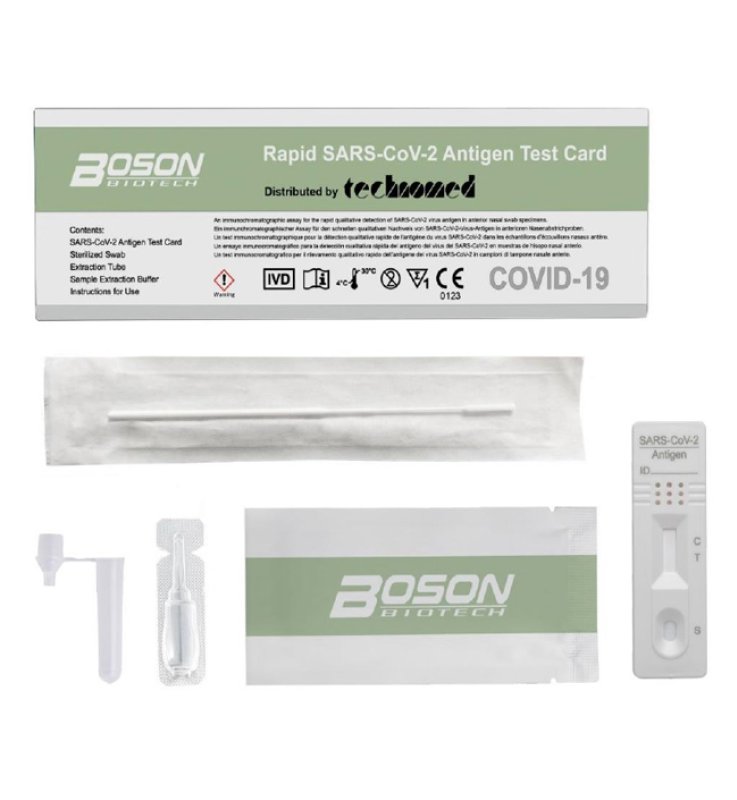 TEST ANTIGENICO RAPIDO COVID-19 AUTODIAGNOSTICO DETERMINAZIONE QUALITATIVA ANTIGENI SARS-COV-2 IN TAMPONI NASALI MEDIANTE IMMUNOCROMATOGRAFIA