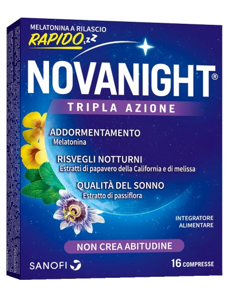 NOVANIGHT 16 COMPRESSE RILASCIO RAPIDO