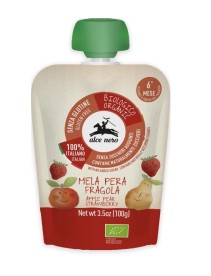 BABY FOOD BIO PUREA DI MELA PERA E FRAGOLA 100 G