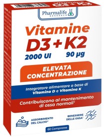 VITAMINE D3+K2 60CPR S/G/L(2000U