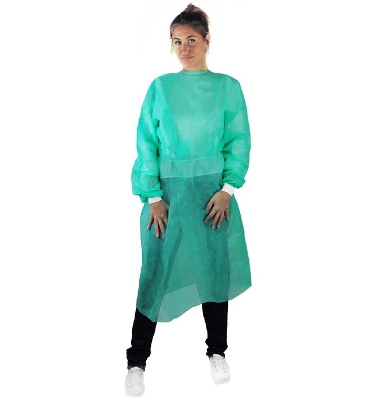 CAMICE MONOUSO VISITATORE VERDE
