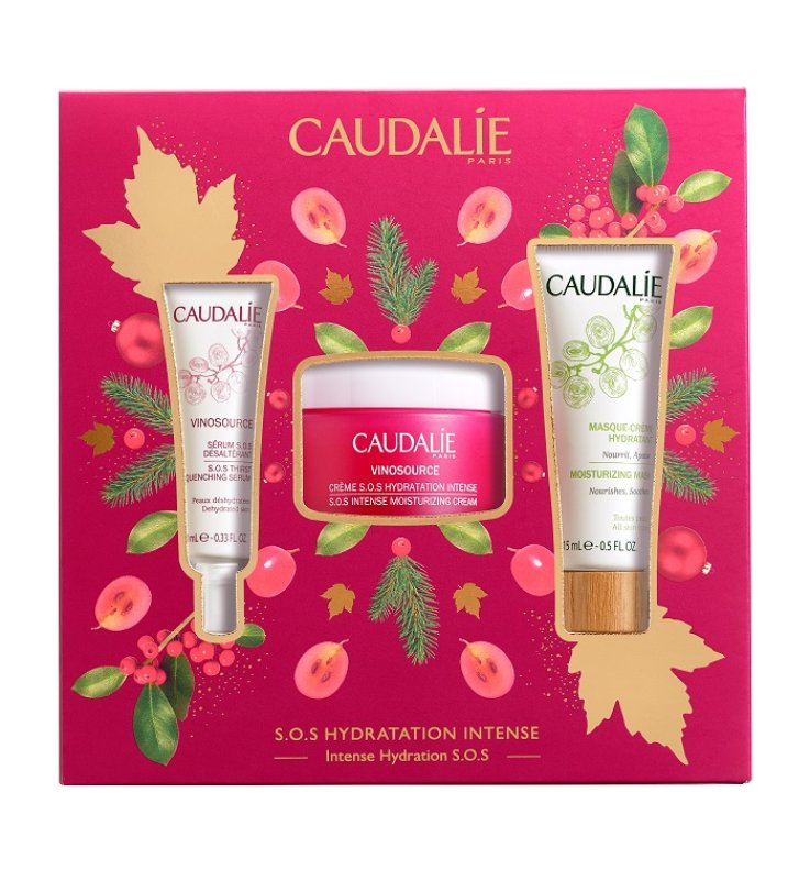 VINOSOURCE COFANETTO CREMA SOS 2020 CREMA SOS 50 ML + SIERO10 ML + MASCHERA VISO IDRATANTE 15 ML