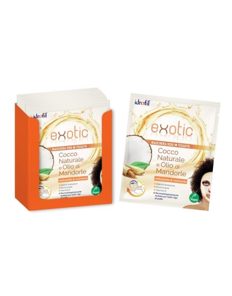 MASCHERA VISO TESSUTO EXOTIC