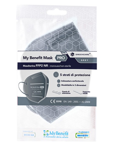 MY BENEFIT Mask FFP2 Grigio1pz