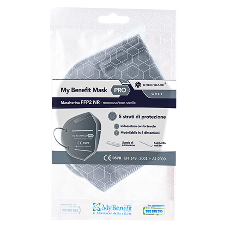 MY BENEFIT Mask FFP2 Grigio1pz MY BENEFIT Mask FFP2 Grigio1pz