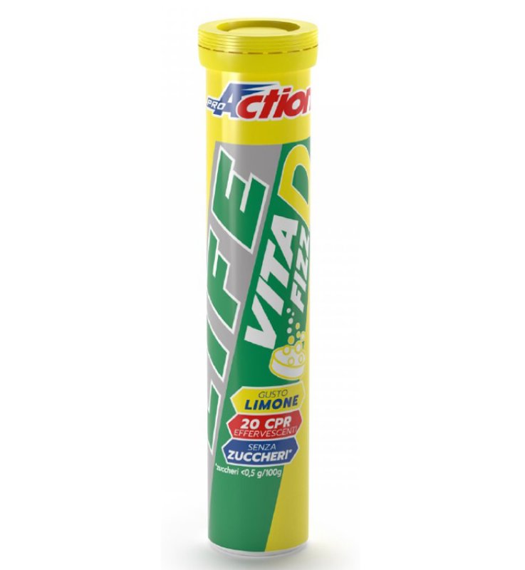 LIFE VITA D FIZZ LEMON 20CPR