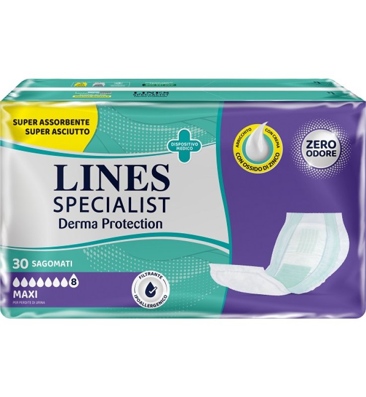 LINES SP DERM Sag.Maxi 30pz LINES SP DERM Sag.Maxi 30pz