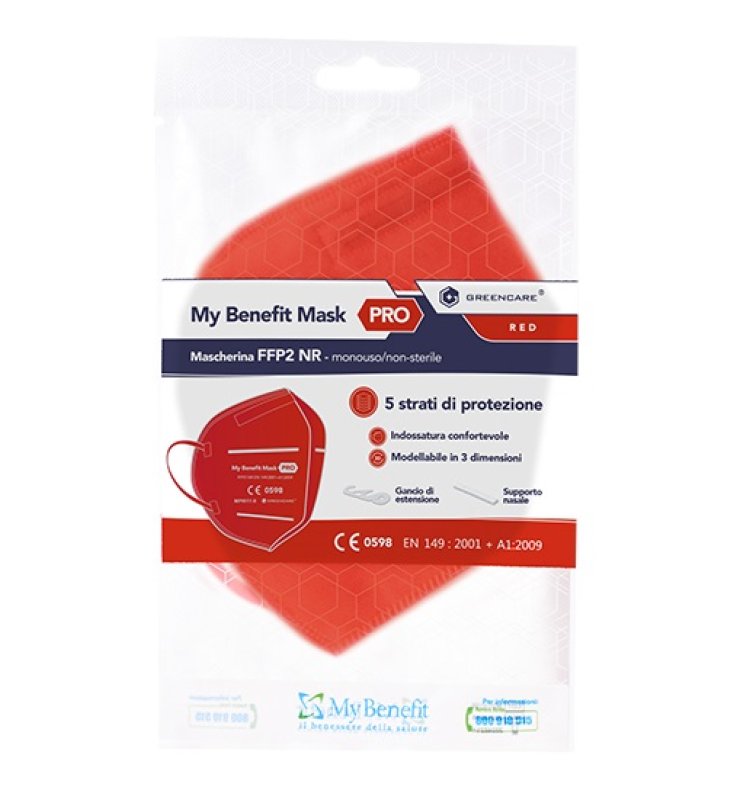 MY BENEFIT Mask FFP2 Rossa 1pz