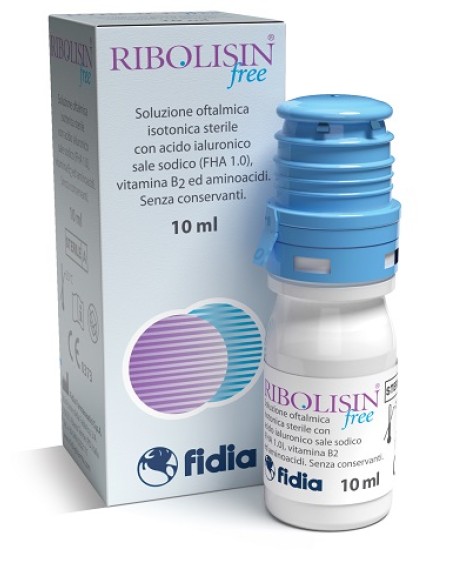 COLLIRIO SOLUZIONE OFTALMICA RIBOLISIN FREE 10 ML