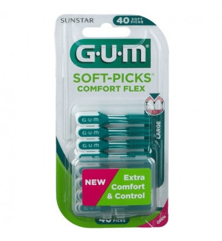GUM SOFT PICK COMFORT FLEX SCOVOLINO INTERDENTALE 40 PEZZI