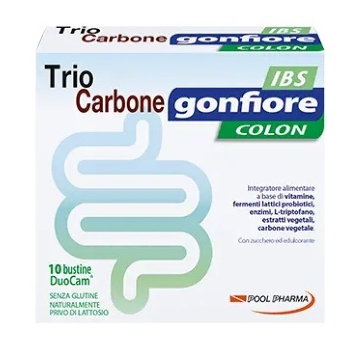 TRIOCARBONE GONFIORE IBS 10 BUSTE DUOCAM DA 2 G + 1,5 G TRIOCARBONE GONFIORE IBS 10 BUSTE DUOCAM DA 2 G + 1,5 G