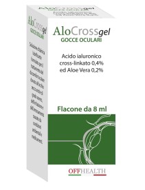 SOLUZIONE OFTALMICA LUBRIFICANTE ALOCROSS ACIDO IALURONICO SALE SODICO CROSS LINKATO 0,20% ED ALOE VERA 1 FLACONE 8 ML