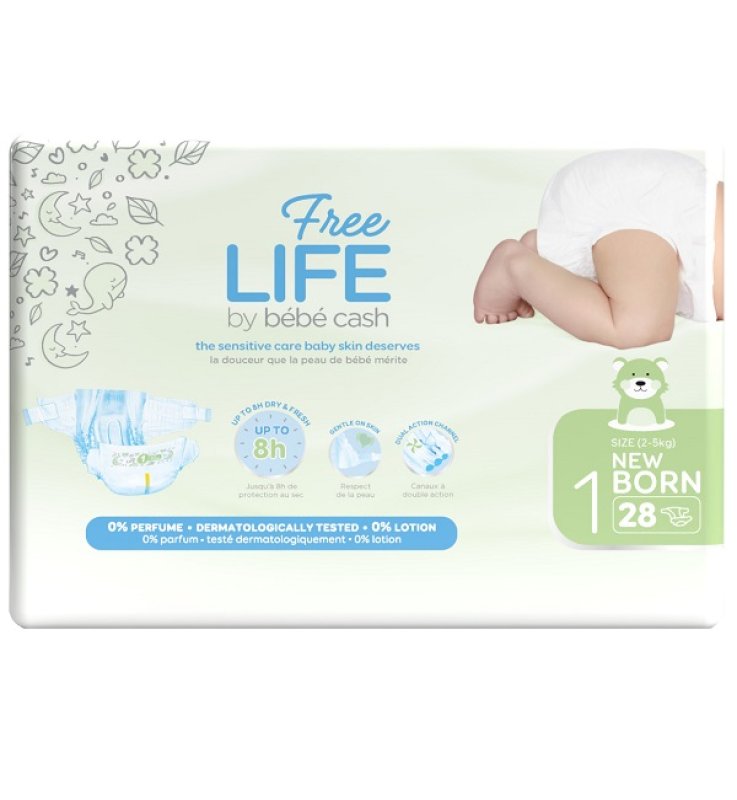 FREELIFE BebeCash 1(2-5Kg)28pz