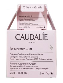 CAUDALIE COFANETTO RESVERATROL LIFT DUO 2021 1 RESVERATROL LIFT CREMA TISANA DELLA NOTTE 15 ML + 1 RESVERATROL LIFT CREMA CASHMERE RIDENSIFICANTE 50 ML