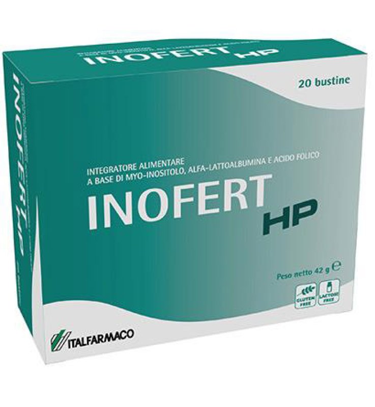 Inofert HP Integratore per la fertilit&agrave; a base di Inositolo e Acido folico, 20 Bustine
