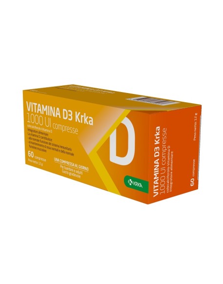 VITAMINA D3 KRKA 1000 UI 60CPR