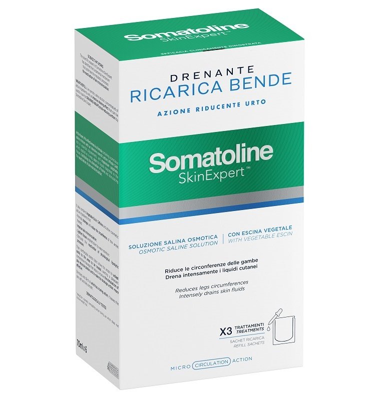SOMATOLINE SKIN EXPERT BENDE SNELLENTI DRENANTI KIT RICARICA